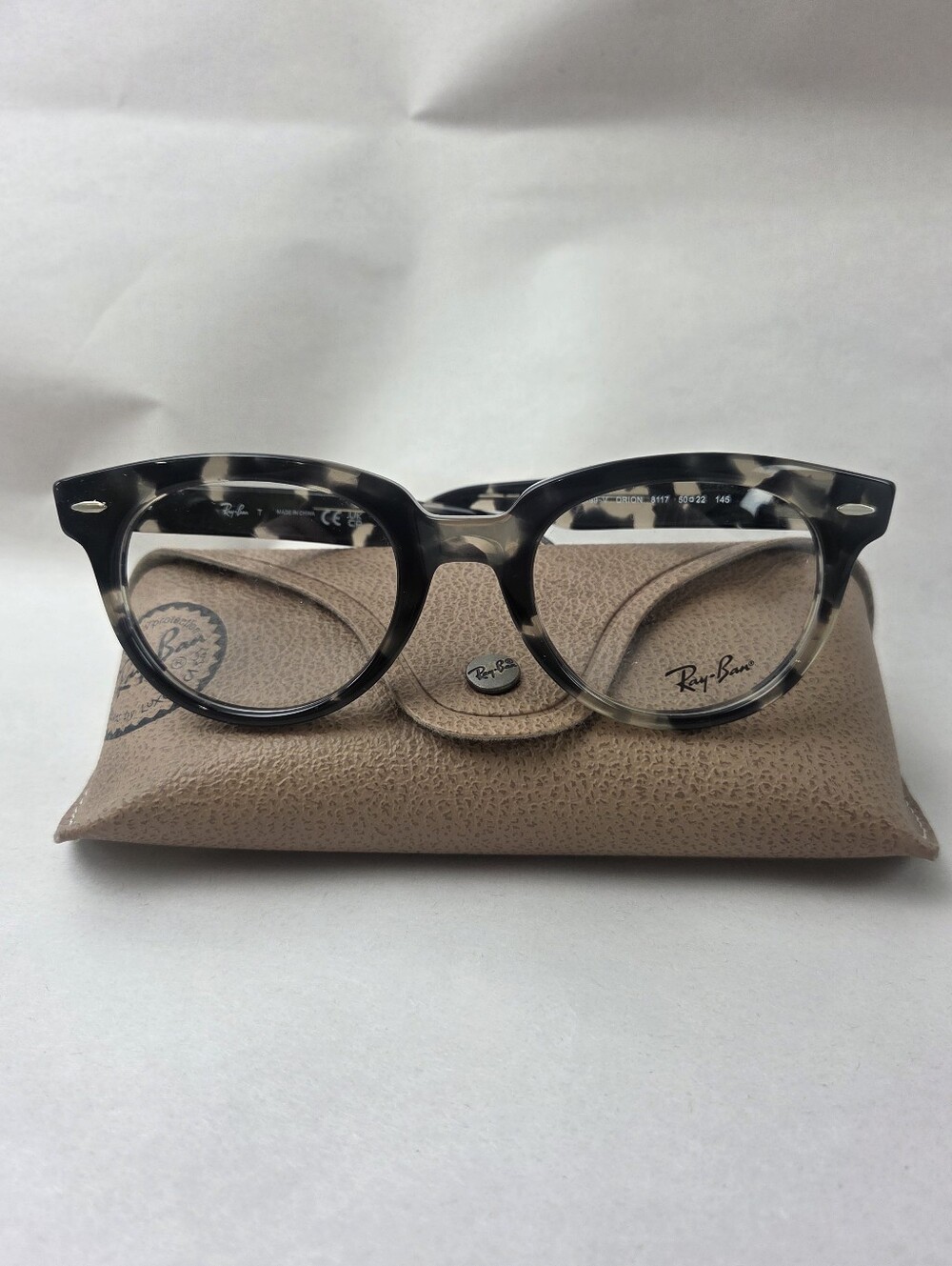 Ray-Ban Eyeglasses Frames RB2199-V ORION 8117 Brown Gray Tortoise 50-22-145
